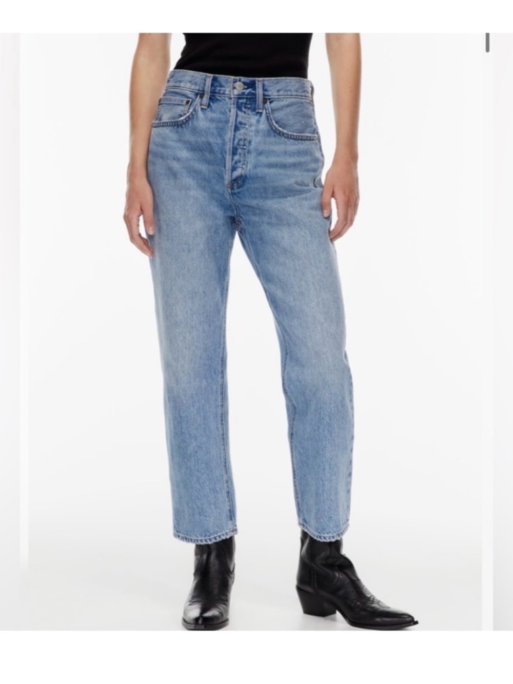 Denim Forum The 90s Joni Hi Rise Loose Medium Jeans